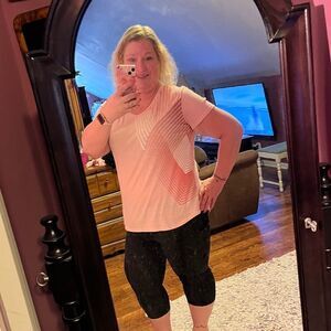 Tek Gear Drytek XL Pink T-Shirt Work Out Wear Shirt